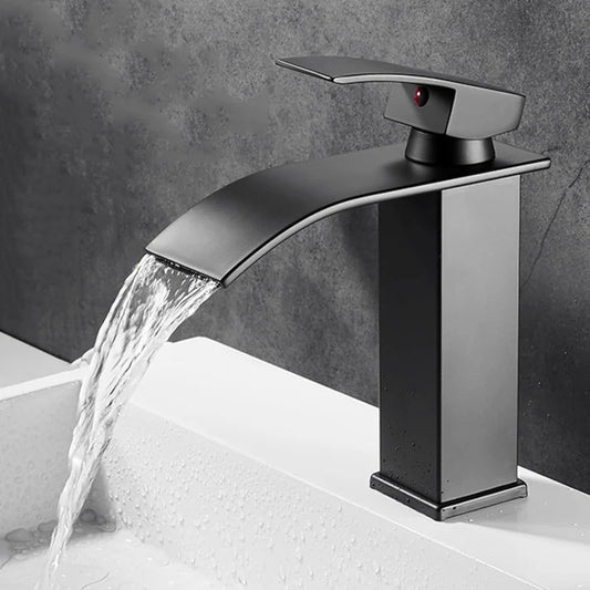 Waterfall Bathroom Faucet – Stainless Steel Basin Mixer Tap