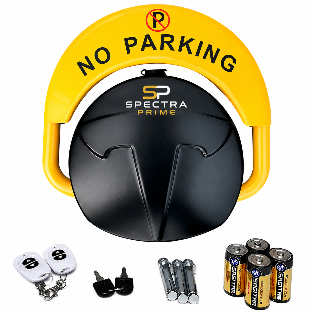 Remote Control Parking Lock with Alarm – Waterproof Parking Barrier
